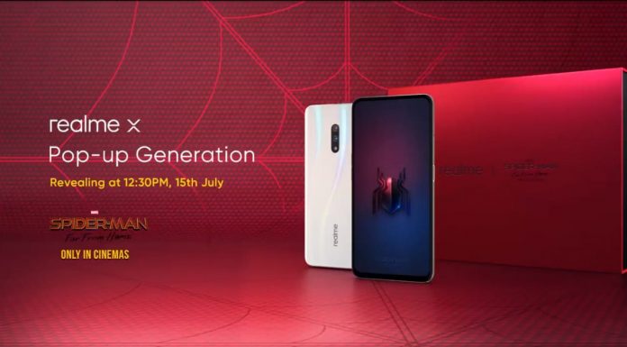 Realme X India Launch Set for July 15, Spider-Man: Far From Home Edition Realme X FI