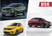 Facelifted Tata Nexon, Tigor, And Tiago Launched With BS6 Engine tata motors